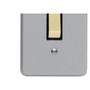 Imagem de Conjunto Perlex 4X2 Cinza Com Placa(1Simples ) 1381