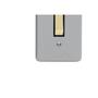 Imagem de Conjunto Perlex 4X2 Cinza Com Placa(1Simples ) 1381