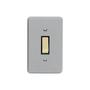 Imagem de Conjunto Perlex 4X2 Cinza Com Placa(1Simples ) 1381