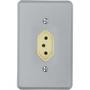 Imagem de Conjunto Perlex 4X2 Cinza Com Placa(1Tomada 10A) 1311