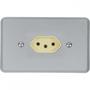 Imagem de Conjunto Perlex 4X2 Cinza Com Placa(1Tomada 10A) 1311