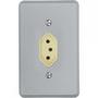 Imagem de Conjunto Perlex 4X2 Cinza Com Placa(1Tomada 10A) 1311