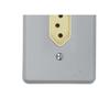 Imagem de Conjunto Perlex 4X2 Cinza Com Placa(1Tomada 20A) 1315