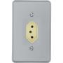 Imagem de Conjunto Perlex 4X2 Cinza Com Placa(1Tomada 20A) 1315