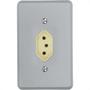 Imagem de Conjunto Perlex 4X2 Cinza Com Placa(1Tomada 20A) 1315