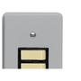 Imagem de Conjunto Perlex 4X2 Cinza Com Placa(2Simples) 1382