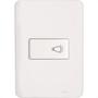 Imagem de Conjunto Perlex Aros 4X2 Branco Com Placa(1Campainha) 7385