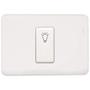 Imagem de Conjunto Perlex Aros 4X2 Branco Com Placa(1Campainha) 7385