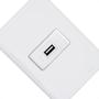 Imagem de Conjunto Perlex Aros 4X2 Branco Com Placa(1Tomada Usb) 7317