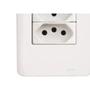 Imagem de Conjunto Perlex Aros 4X2 Branco Com Placa(2Tomadas 20A) 7315/15