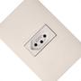 Imagem de Conjunto Pial Plus+ 4X2 Branco Com Placa(1Tomada 20A) 615081Bc