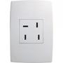Imagem de Conjunto Pial Plus 4X2 Branco Com Placa(1Tomada Fone) 615103