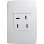 Imagem de Conjunto Pial Plus 4X2 Branco Com Placa(1Tomada Fone) 615103