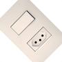 Imagem de Conjunto Pial Plus+ Branco 1 Simp+1Tomada 20A 073Bc