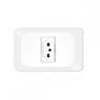Imagem de Conjunto Pial Pop 4X2 Branco Com Placa (1Tomada 10A) Lgx030