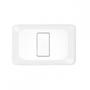 Imagem de Conjunto Pial Pop 4X2 Branco Com Placa (1Tomada Tv Tipo F) Lgx060