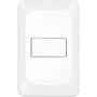 Imagem de Conjunto Pial Pop 4X2 Branco Com Placa (1Tomada Tv Tipo F) Lgx060