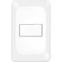 Imagem de Conjunto Pial Pop 4X2 Branco Com Placa (1Tomada Tv Tipo F) Lgx060