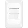 Imagem de Conjunto Pial Pop 4X2 Branco Com Placa (2Simples) Lgx101