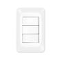 Imagem de Conjunto Pial Pop 4X2 Branco Com Placa (3Simples) Lgx111