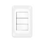 Imagem de Conjunto Pial Pop 4X2 Branco Com Placa (3Simples) Lgx111