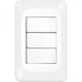 Imagem de Conjunto Pial Pop 4X2 Branco Com Placa (3Simples) Lgx111