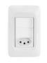 Imagem de Conjunto PIAL POP Legrand 4x2 2 Interruptores + 1 Tomada 10A Branco 