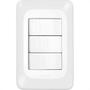 Imagem de Conjunto Pial Pop Modulo Com Placa 4X2 - 3 Simples 10A. - Lgx111