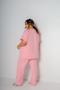 Imagem de Conjunto Pijama Scrub Plus Size  Cirúrgico Hospitalar Unissex Gabardine Marsala Rose Carcelin, Tecido não amassa PH - S