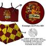 Imagem de Conjunto Pijama Vermelho Feminino Adulto Do Harry Potter Estampa Casa Grifinória Leão