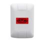 Imagem de Conjunto Placa com 1 Tomada 2P+T 20A/250V Vermelha Aria - Tramontina