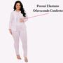 Imagem de Conjunto Plus Size Calça Blazer Alfaiataria Feminino Social