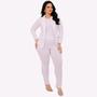 Imagem de Conjunto Plus Size Calça Blazer Alfaiataria Feminino Social