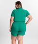 Imagem de Conjunto Plus Size Camisa Com Bermuda Secret Glam Verde