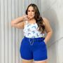 Imagem de Conjunto Plus Size Cropped Borboleta + Short Com Cinto 0570