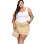 Imagem de Conjunto Plus Size Cropped e Short Saia Alfaiataria Moda Verão- 1