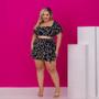 Imagem de Conjunto Plus Size Cropped e Short Saia Estampado 0599