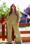 Imagem de Conjunto Plus Size Elegante com Blusa e Calça Babado