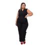 Imagem de Conjunto Plus Size Feminino Blusa sem Manga V + Calça 0498