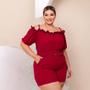 Imagem de Conjunto Plus Size Feminino Ciganinha de Alça com Cinto 0413