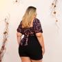 Imagem de Conjunto Plus Size Feminino Cropped + Short + Cinto 0476