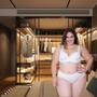 Imagem de Conjunto Plus Size Monique Sutiã Reforçado Com Bojo Calcinha Tradicional