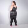 Imagem de Conjunto Plus Size Preto com Cropped sem bojo e Calça com Tela e Cirrê