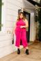 Imagem de Conjunto Plus Size Saia Midi com laço e Blusa Gola Alta