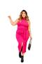 Imagem de Conjunto Plus Size Saia Midi com laço e Blusa Gola Alta