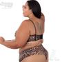 Imagem de Conjunto Plus Size sem alça onça base espuma com sustentação 224.32