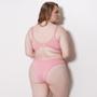 Imagem de Conjunto Plus Size sem Bojo em Microfibra e Renda - Conjunto Mirella