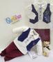 Imagem de Conjunto Plush Paraiso Bebe Menino Luxo Inverno Frio Rf 7995