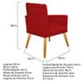 Conjunto Poltrona Cadeira e Puff Nanda Capitonê Decorativa Sala Recepção Suede Vermelho - DAMAFFÊ MÓVEIS - DAMAFFE MÓVEIS Imagem de Conjunto Poltrona Cadeira e Puff Nanda Capitonê Decorativa Sala Recepção Suede Vermelho - DAMAFFÊ MÓVEIS