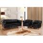 Imagem de Conjunto Poltronas e Sofá Chesterfield Duque Via Encanto Courano Preto